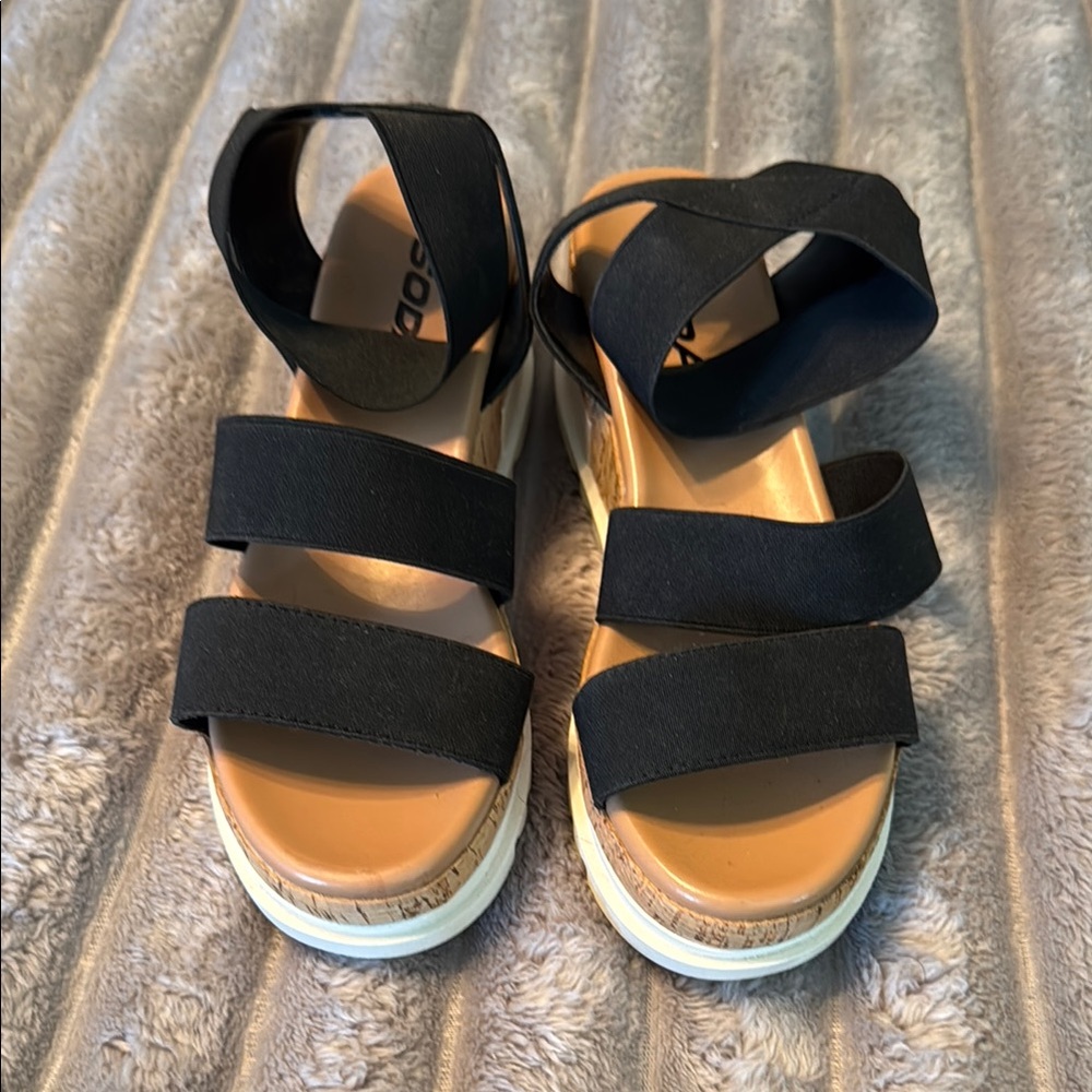 Soda Women's Black Sandals